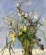 Flowers on a light blue background